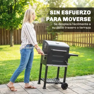Barbacoa Carbón Portátil Parrilla Acero