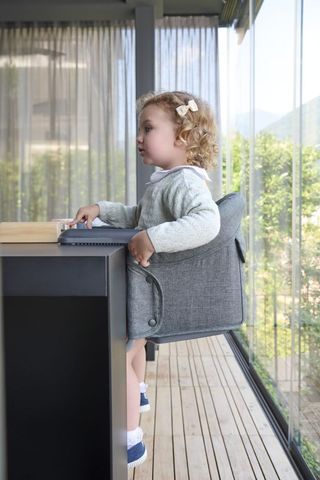 Inglesina Fast, Seggiolino da Tavolo Pieghevole, Grigio Scuro