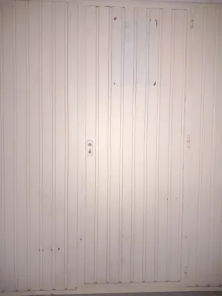 Puerta de garaje con puerta peatonal