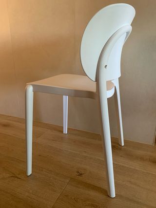 Sillas blancas de plástico (pack 4)