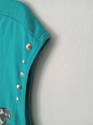 Camiseta sin mangas Dame un beso Talla S