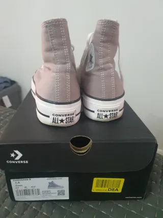 Converse plataforma grises talla 38