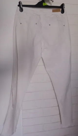 Lote 3 pantalones: blanco, negro, azul