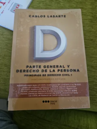 Principios de Derecho civil Tomo I: Parte Gener...
