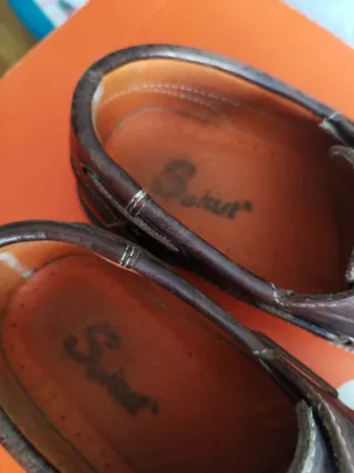 Náuticos de cuero con velcro