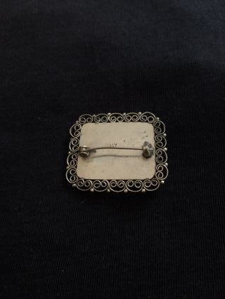 Spilla vintage mosaico floreale