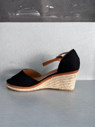 Sandalias Cuña Negras Talla 40-41