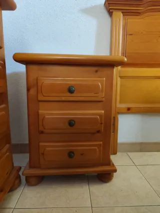 Conjunto Muebles Habitación Madera Maciza.