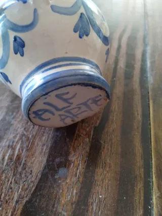 Lechera Alf Arte Cerámica Azul