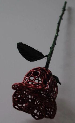 Rosa stile Voronoy decorativa