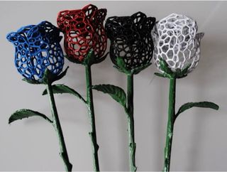 Rosa stile Voronoy decorativa