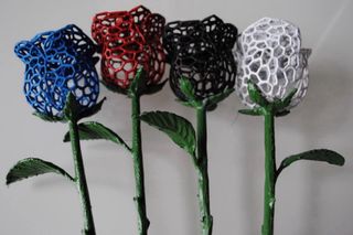 Rosa stile Voronoy decorativa