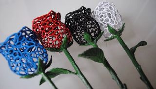 Rosa stile Voronoy decorativa