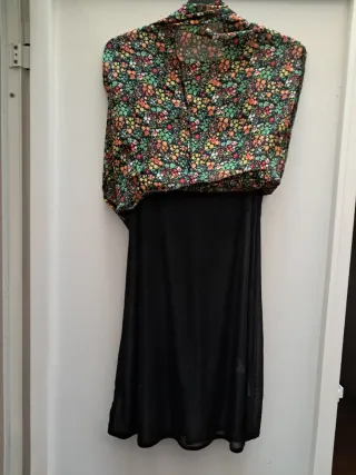 Vestido Vintage Floral Creaciones Strawberry 90s