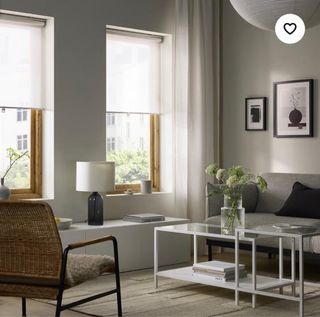 Estor IKEA SKOGSKLÖVER beige/blanco