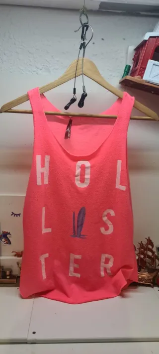 Camiseta Hollister Rosa Gym