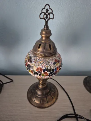 Lámparas de mesa estilo mosaico