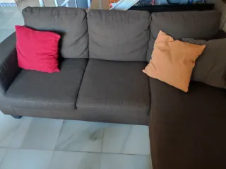 Sofá Chaiselongue Marrón