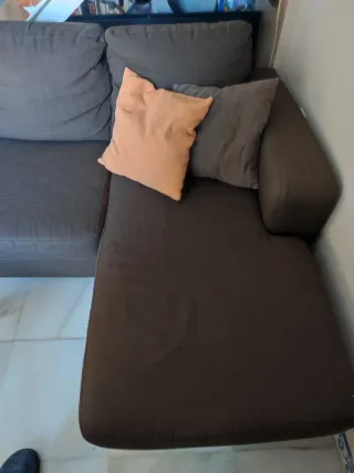 Sofá Chaiselongue Marrón