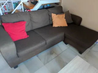 Sofá Chaiselongue Marrón