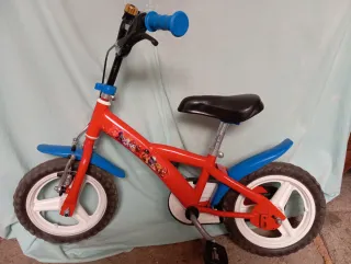 Bicicleta Patrulla Canina Roja y Azul