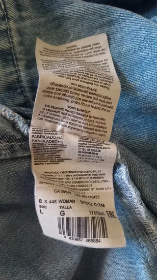 Peto vaquero Mango Talla L