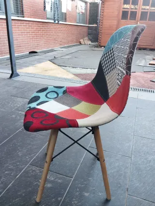 Juego de 4 Sillas Patchwork