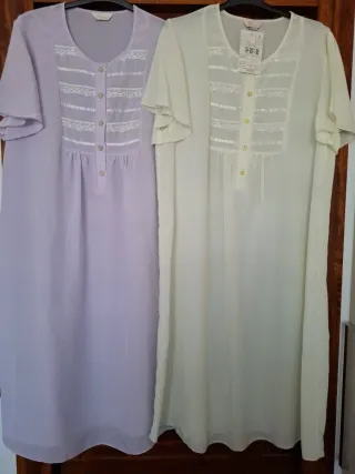 2 Camisón manga corta