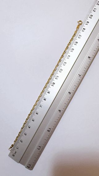 Bracciale a maglie rettangolari in oro 18kt 750