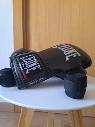 Guantes de boxeo Leone negros