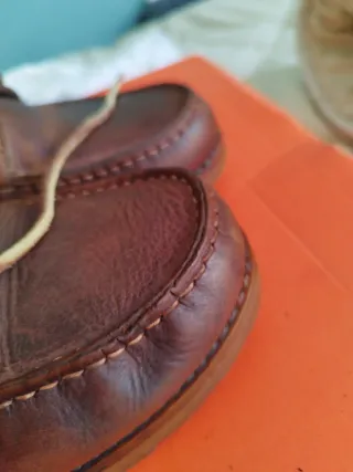 Náuticos de piel Gorila marrones