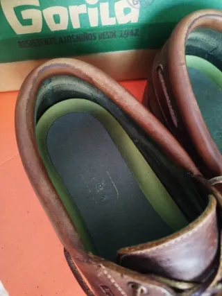 Náuticos de piel Gorila marrones