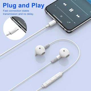 Auriculares con Cable, Auriculares USB C para iPho
