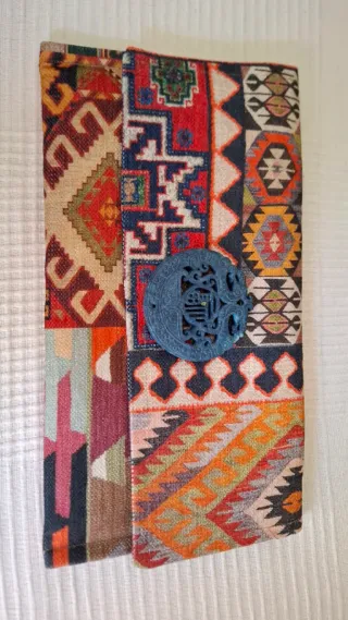 Bolso de mano étnico multicolor