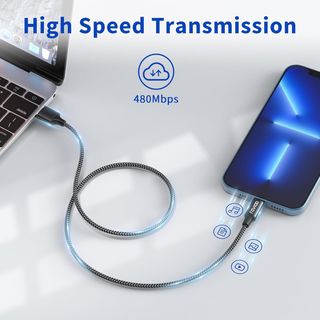 RAVIAD Cable iPhone [2Pack 0.5M] Cargador iPhone M