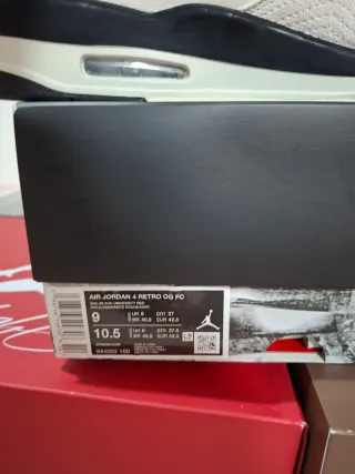 Air Jordan 4 Retro OG FC black
