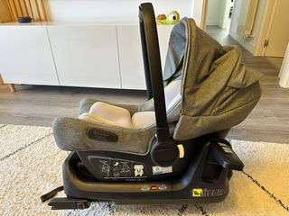 Sillita Bugaboo Turtle gris + base isofix
