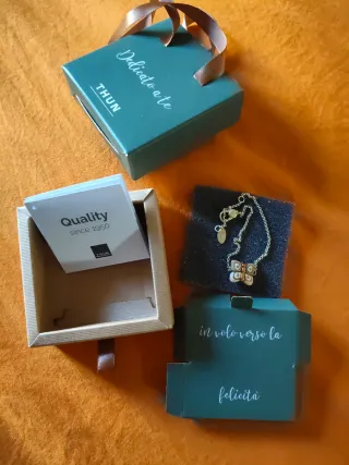 Bracciale Thun Farfalla Beige e Oro