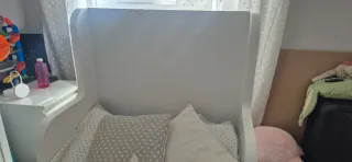 Cama extensible blanca infantil