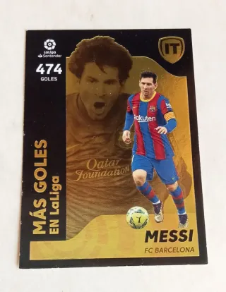 Cromo Messi LaLiga Santander 474 Goles