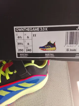 Zapatillas Adidas Ownthegame 3.0k Niños