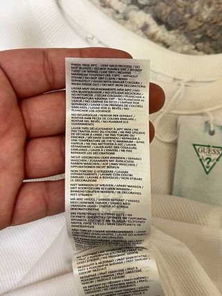 Canottiera Guess Bianca Taglia XL