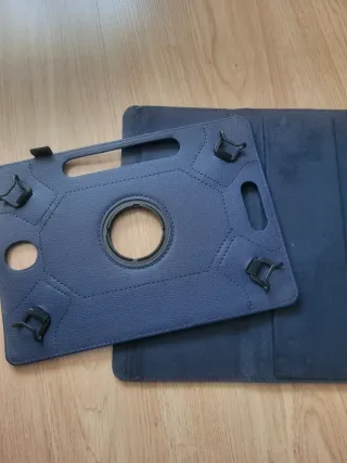 Funda giratoria para tablet azul
