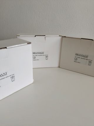 Set 6 Bicchieri Brandani Plissè Turchese