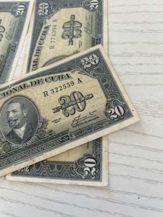 Billete 20 Pesos Cubanos 1960 Antonio Maceo