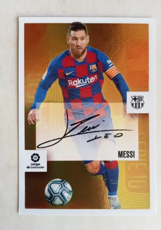 Cromo Messi FC Barcelona LaLiga Santander