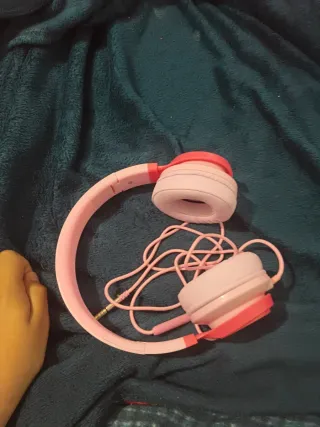 Cascos con cable,rosa(efectivo no tarjeta)