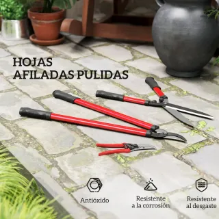 Set Jardinería 3 Piezas Tijeras Podar