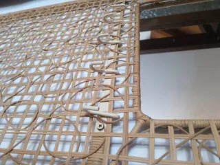 Biombo Ratan Vintage IKEA con Espejo