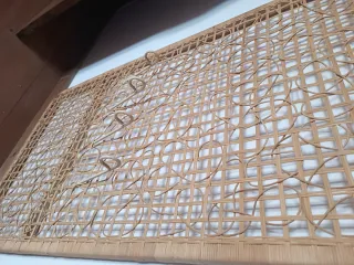 Biombo Ratan Vintage IKEA con Espejo